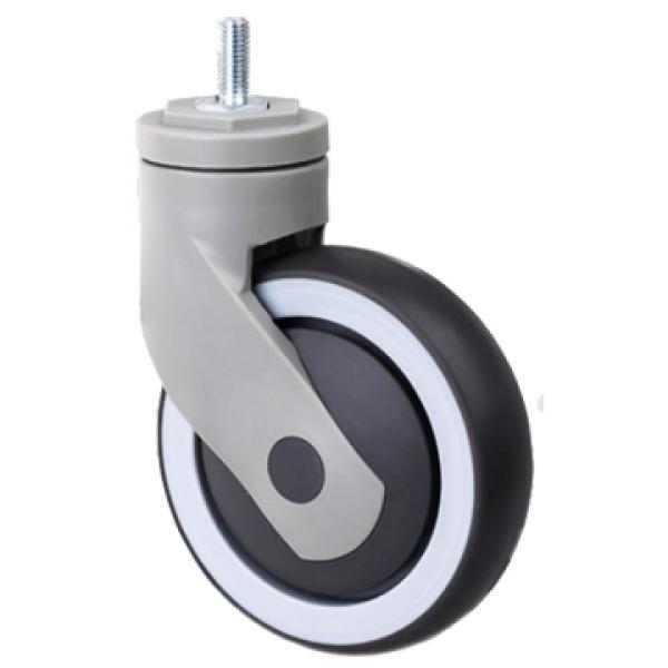 Medical cart caster wheels