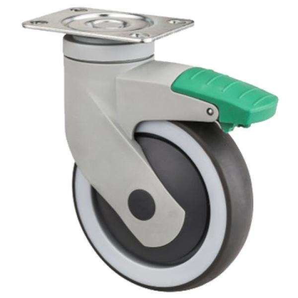 Medical trolley caster wheels