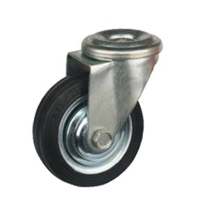 Bolt Hole Rubber Caster Wheels