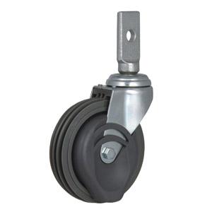 Escalator caster wheels