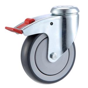 Hollow kingpin caster wheels