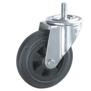 Industrial caster wheels threaded stem