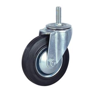 Industrial caster wheels threaded stem