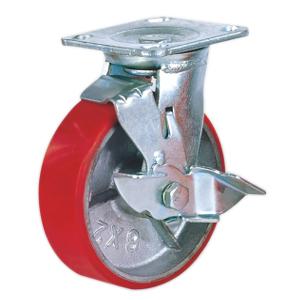 Polyurethane Wheel Steel Hub with Brake