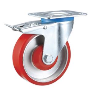 Pu on aluminum casters