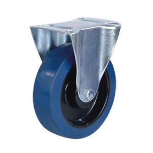 Rigid elastic caster wheel