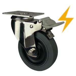 Stainless steel antistatic castors