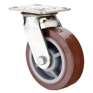 Stainless steel heavy duty pu casters