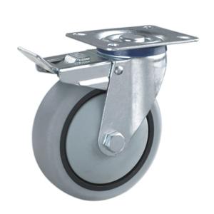 Trolley wheels with brake