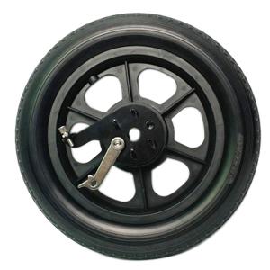 Wheelchair wheels with brake